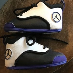 RARE 1991 Air Jordan Baby Newborn 3c Sneakers Tennis Shoes Leather ORIG BOX Boys